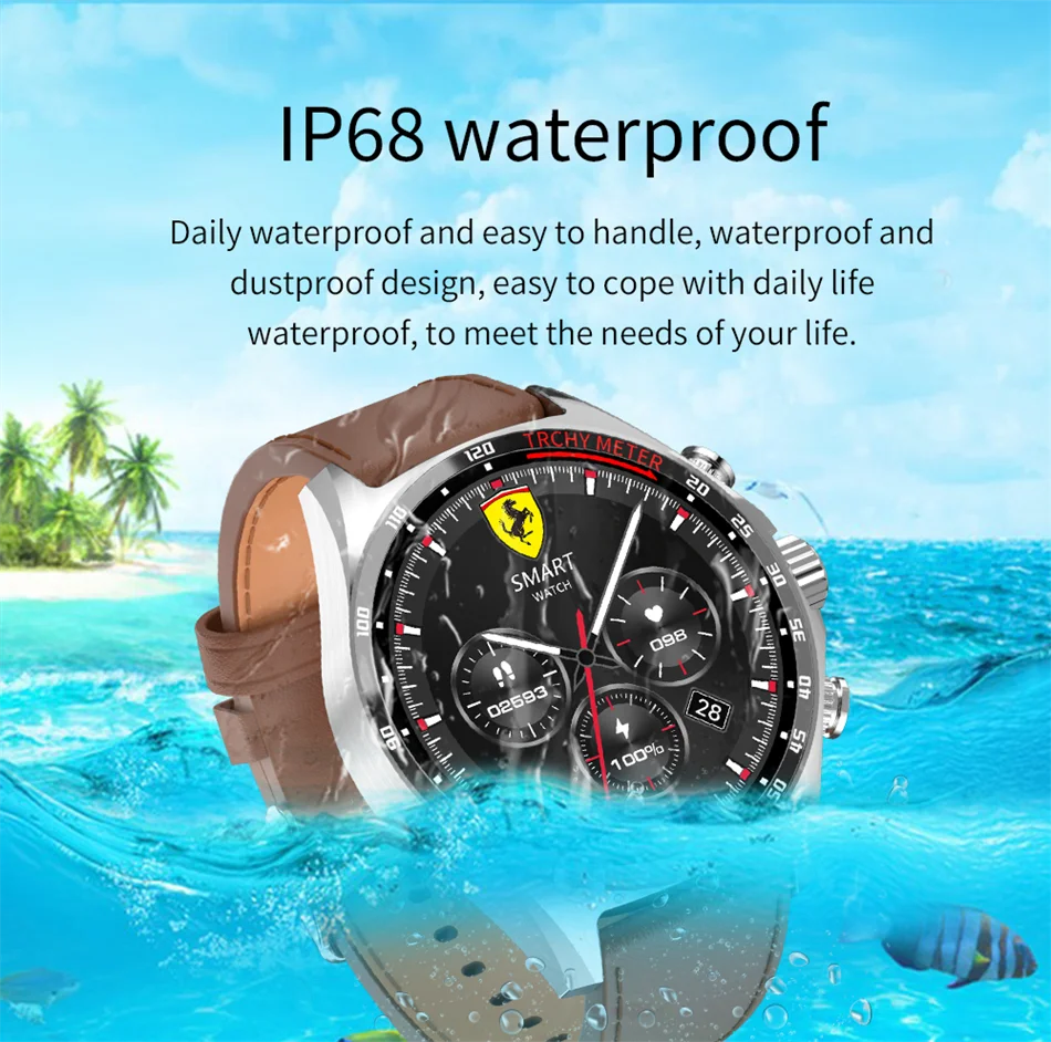 2024 New Outdoor Sports GPS Smart Watch Men Bluetooth Call Smartwatch NFC Health Monitoring Compass IP68 Waterproof Watches Men