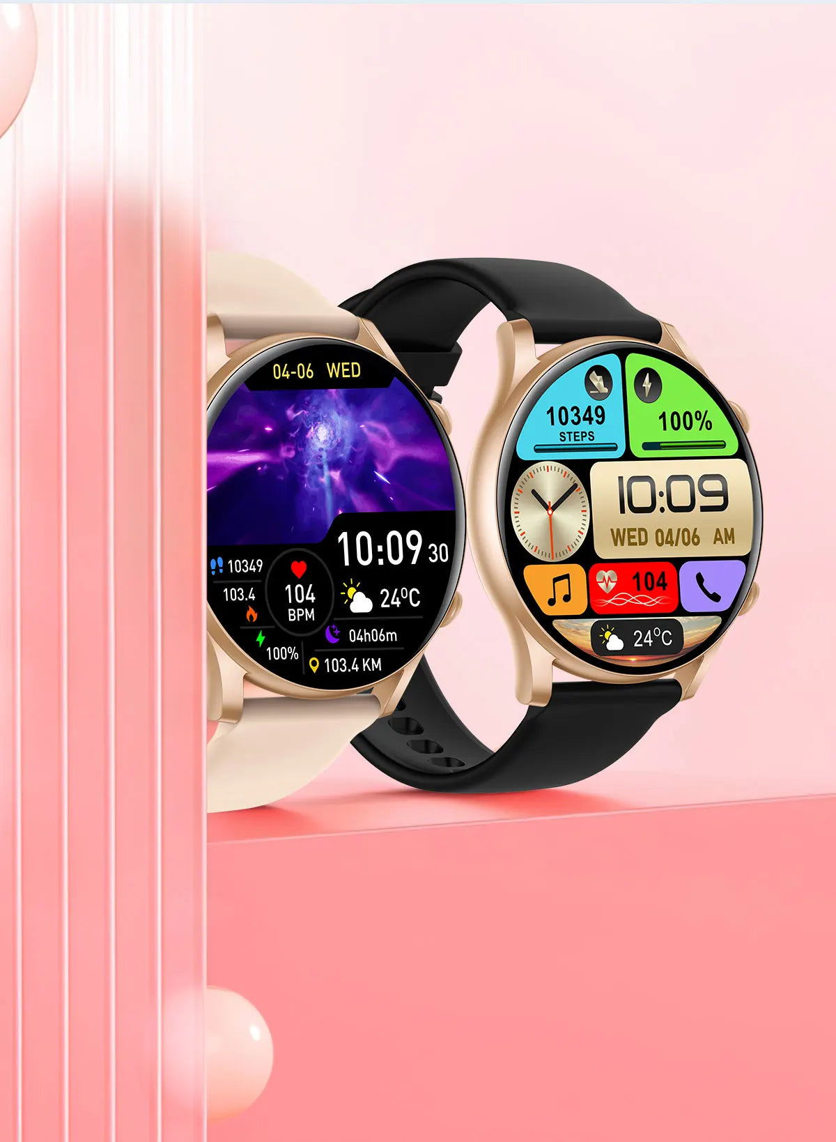 LIGE 2024 Bluetooth Call Smartwatch 1.43'' AMOLED HD Screen Smart Watch for Women Ladies Wristwatch Men Smart Watches, Free Ship