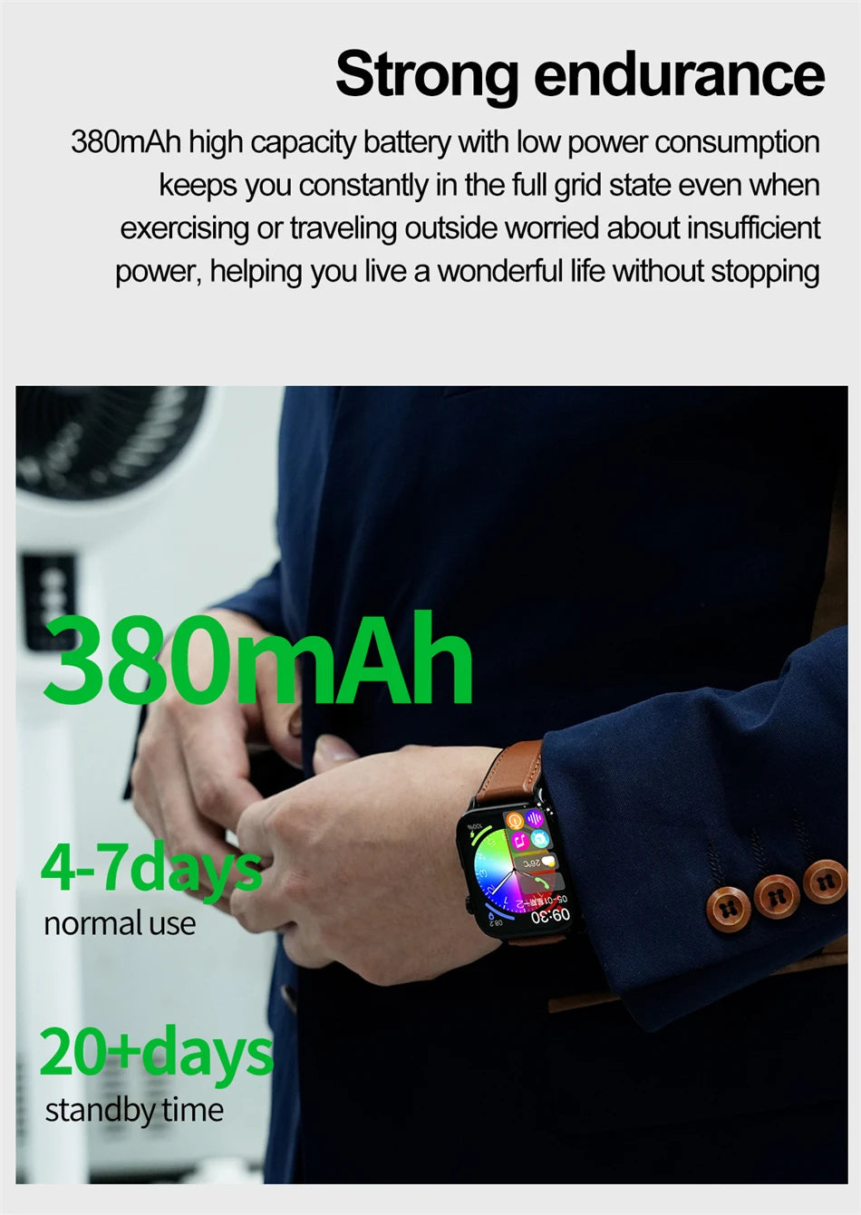 ECG Heart Monitor SOS Bluetooth Call Waterproof Sports Smartwatch 2.04'' HD Screen AI Medical Diagnosis Men Smart Watch 2024 New