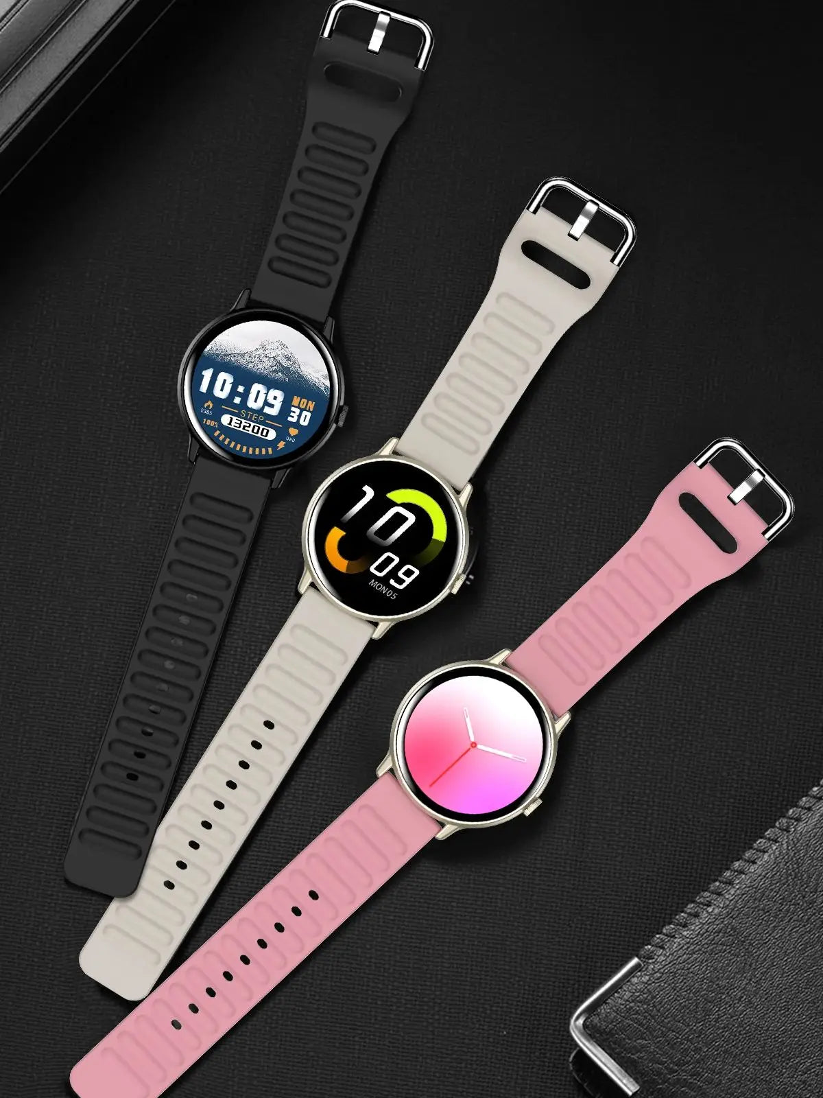 2024 New AMOLED Smart Watch HD Display Screen Bluetooth Calls Men Women Smartwatches Health Tracker Heart Rate Smartwatch