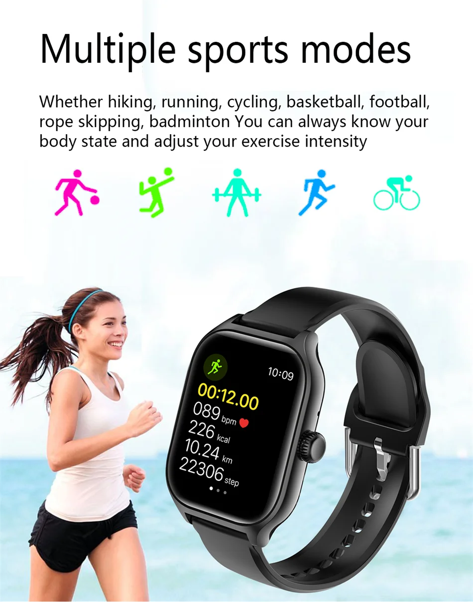 ECG+PPG Smart Watch Men Heart Rate blood Pressure Blood Oxygen Monitoring Health triple Loop Bluetooth Call Smartwatch Women