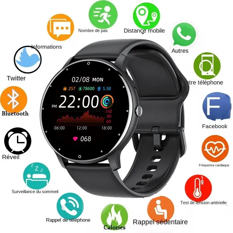 LIGE Men Smart Watch Activity Tracker Heart Rate Health Monitoring Sport Fitness Lady Gift Smartwatch Women 2024 For Android IOS