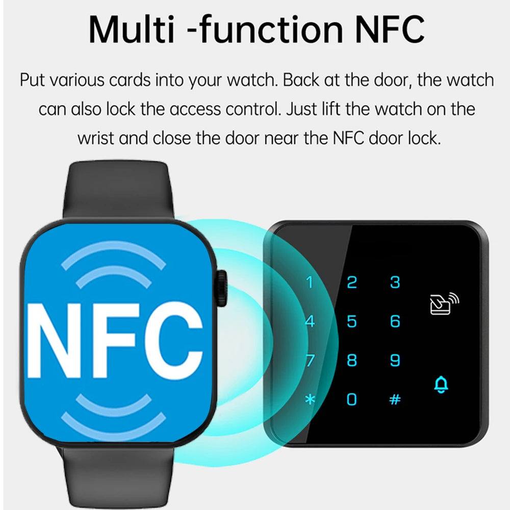 NFC ECG+PPG 1.81 inch Bluetooth Call Smartwatch Men Support 120 Sport 2024 New Women Rotary keys Smart Watch For HUAWEI XIAOMI