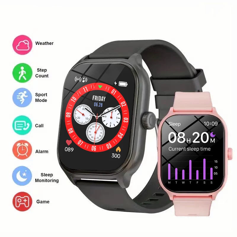 Smart Watch For Men Women Gift For Xiaomi Full Touch Screen Sport Fitness Watches BT Call Digital Smartwatch Wristwatch 2024 New