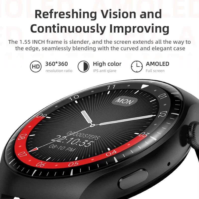 2024 New Best HD Screen Smart Watch Women Men Heart Rate Blood Oxygen Health Testing Bluetooth call Multifunctional SmartWatch