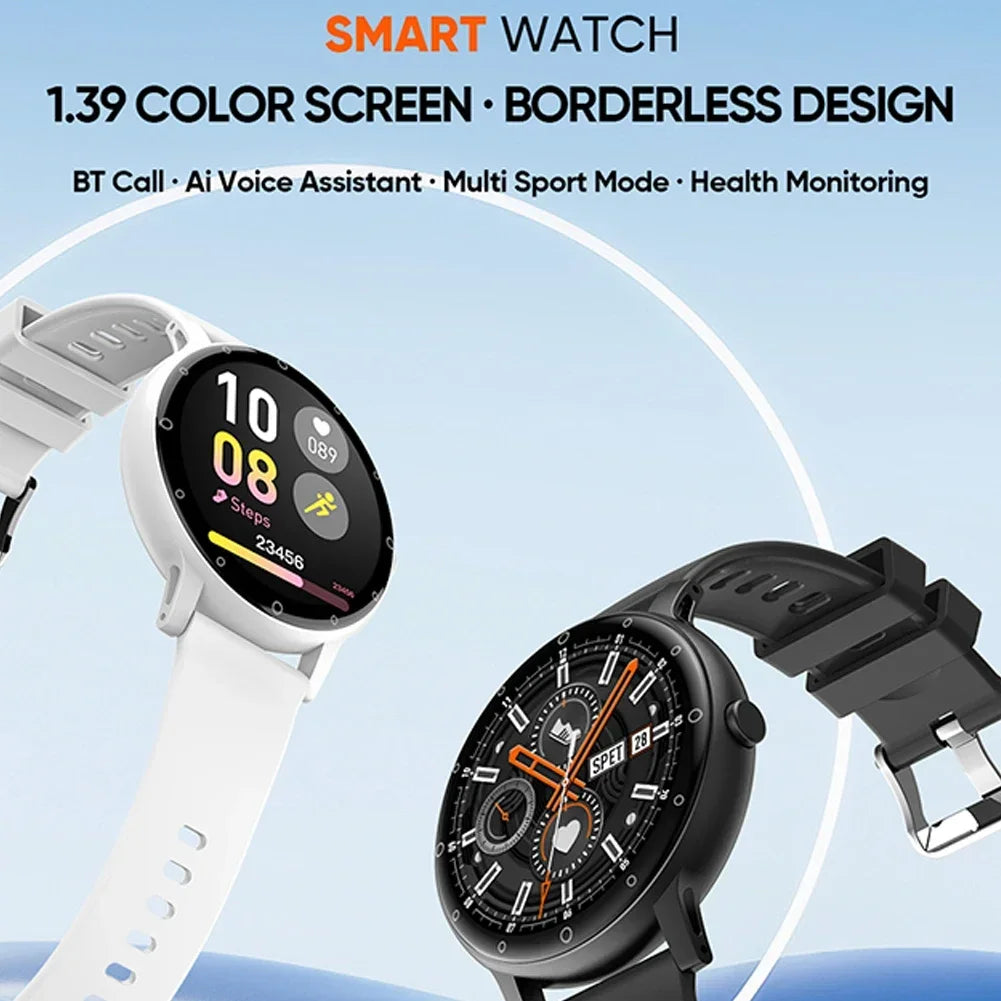 New ECG Smart Watch Men Heart Rate Voice Assistant GPS Tracker Blood Pressure Custom Dial Women Smartwatch 2024 Sport Waterproof