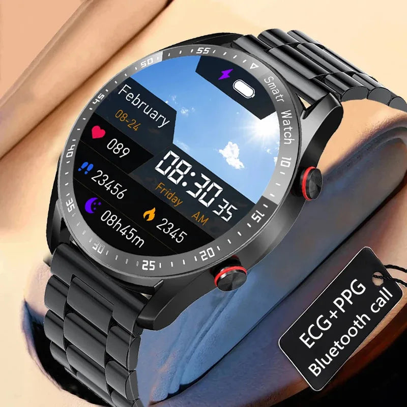 New 2024 Ecg+Ppg Smart Watch Bluetooth Call Music Player Men's Watches Sports Waterproof Luxury Smartwatch Wristwatch for Men