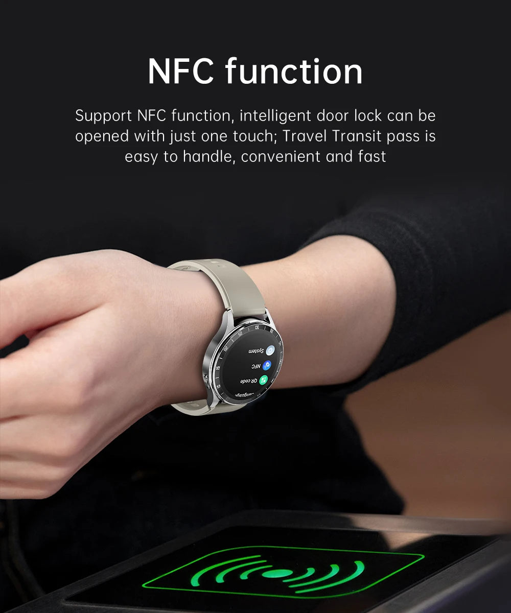 2024 New NFC Smart Watch TWS 2-in-1 Bluetooth Earphones Bluetooth Call Outdoor Sports Track Tracking Men and Women Smartwatches