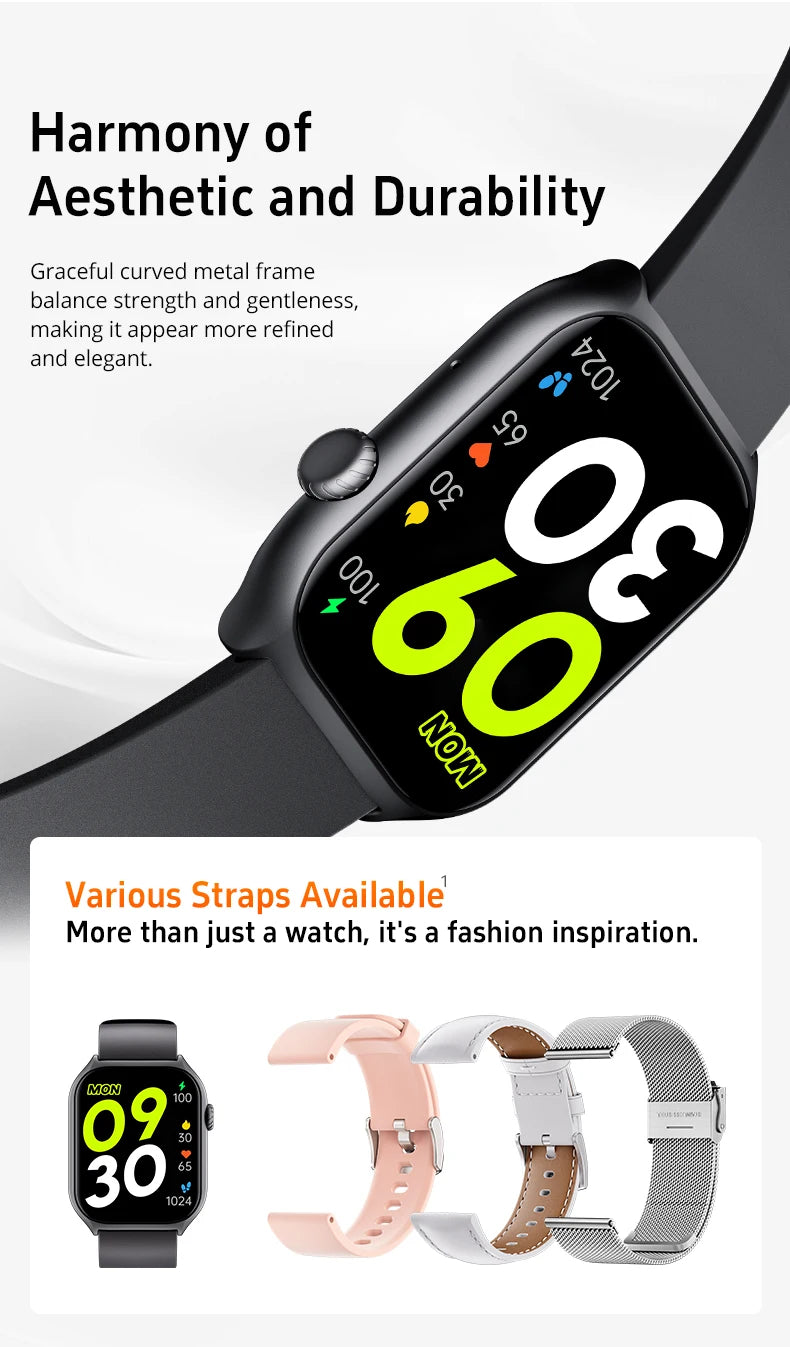 Smart Watch For Men Women Gift For Apple Full Touch Screen Sport Fitness Watches BT Call Digital Smartwatch Wristwatch 2024 New