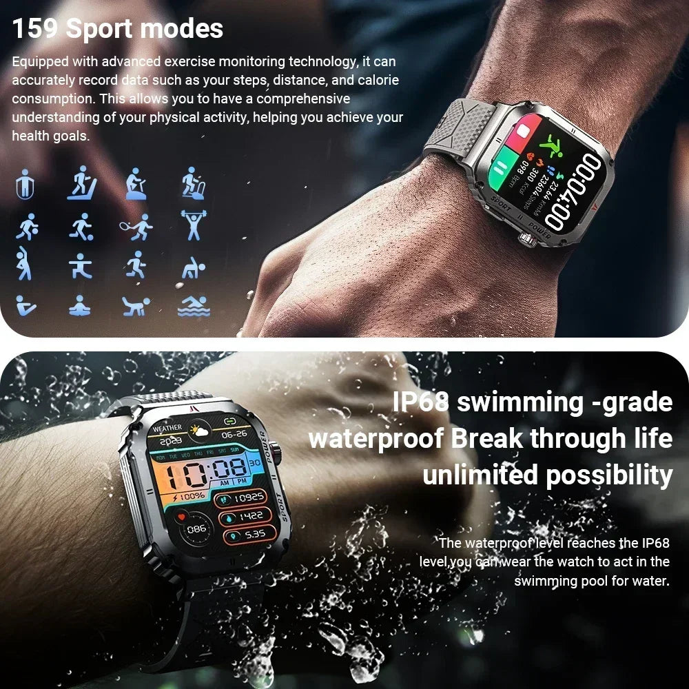 Zordai 2024 OD3 Smart Watch For Xiaomi Military GPS Outdoor Sports Fitness Tracker 5ATM Waterproof Health Monitor Smartwatch Men