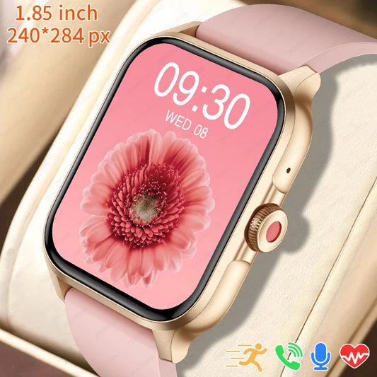 2024 New Fashion Smart Watch Women Heart Rate Monitor Sports Fitness Watch Waterproof Voice Call Smart Watch Men For Android IOS