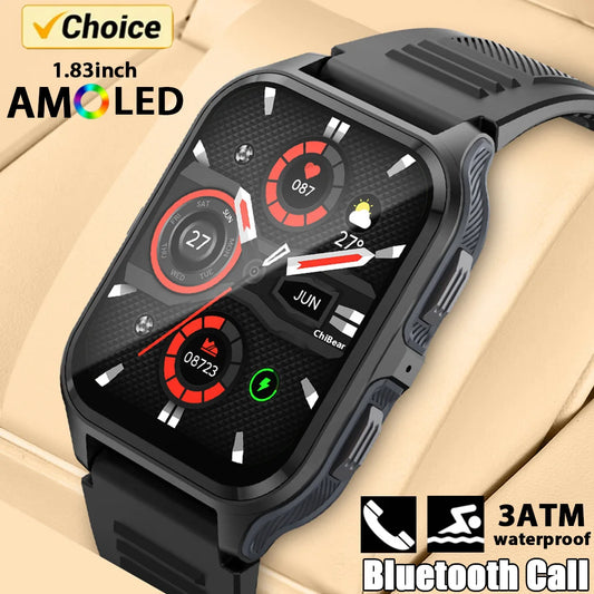 2024 New Military Outdoor 1.9" Smart Watch Men Bluetooth Call 100+ Sport modes Smartwatch IP68 Waterproof For Android iOS Phone