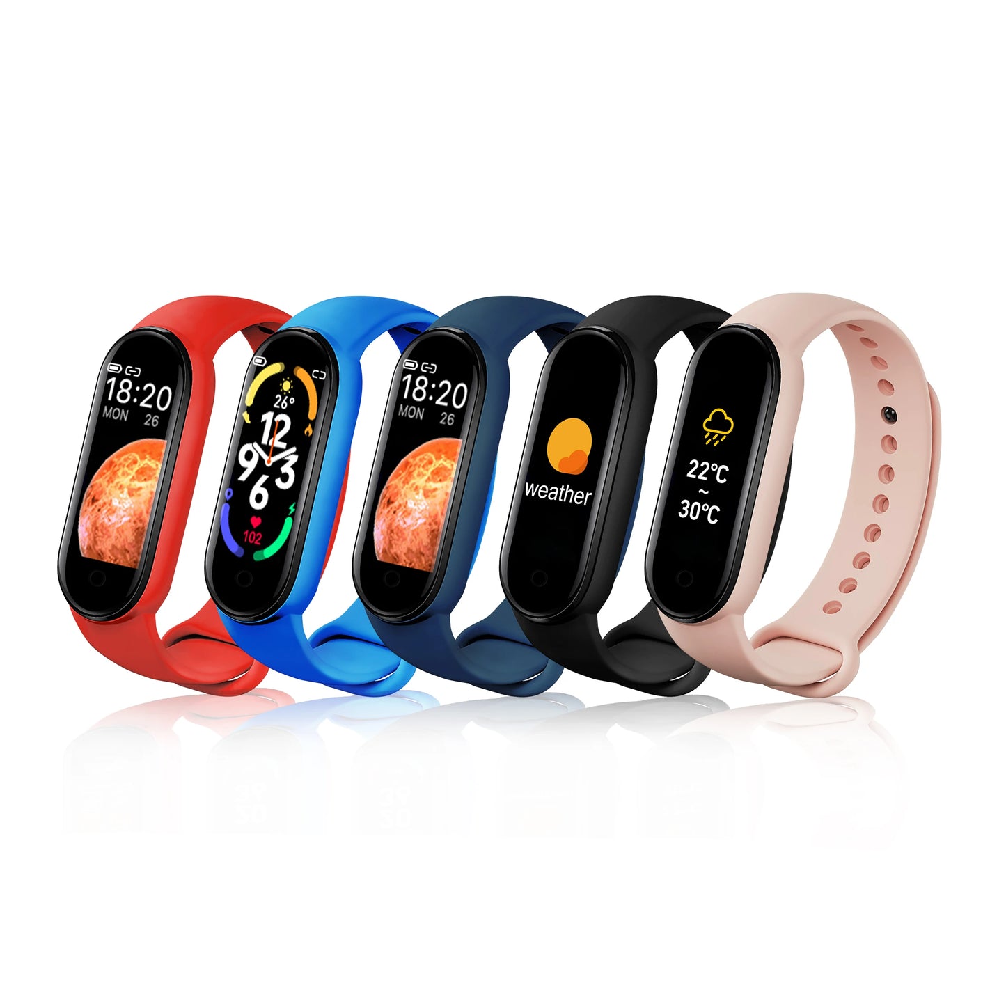 M7 Smart Watch Smartband Heart Rate Smartwatch Fitness Tracker Blood Pressure Sport Bracelet for Mi Band 7 Men Women