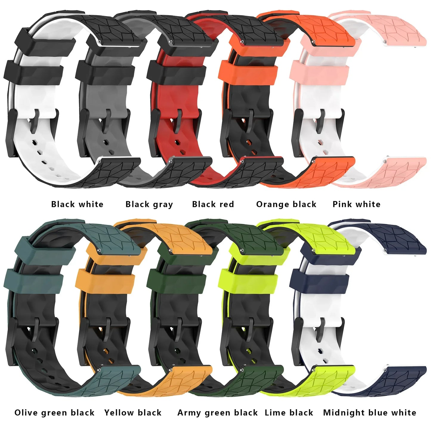 Sports Silicone Strap for Samsung Galaxy Watch 7 Ultra 47mm Soccer Print Watchband Bracelet for Galaxy Watch 7 Ultra Wristband