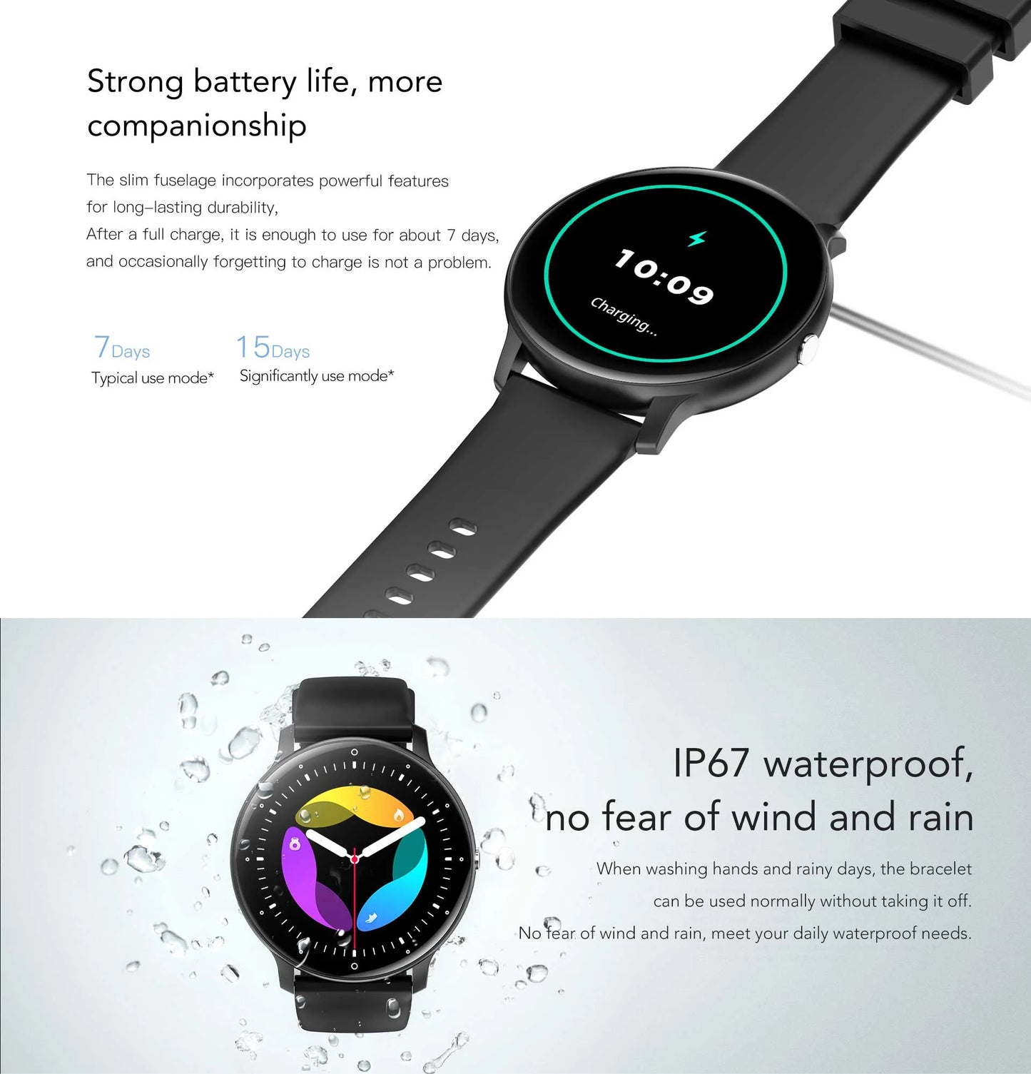 SmartWatch Zl02Pro Intelliegnt Smartwatch - 1.39-Inch TFT-screen, IP67 Waterproof Bluetooth Call Exercise Health Monitoring