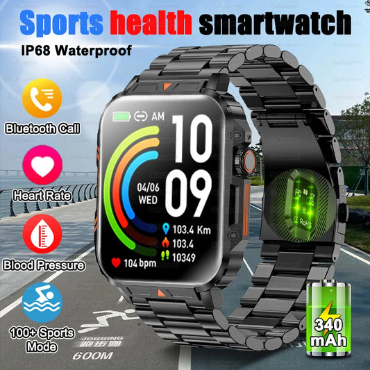 2024 New Professional Sports Bluetooth Call Smart Watch Men Heart Rate Blood Pressure Health Monitoring Smartwatches For Xiaomi