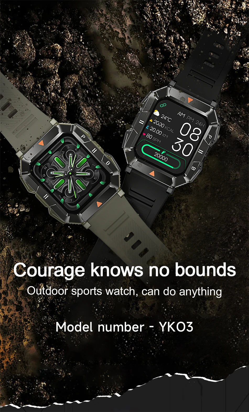 2024 New 100+ Sports Rugged Military Smart Watch Men 1.83'' AI Voice Bluetooth Call Smartwatch IP68 Waterproof Ftiness Watches