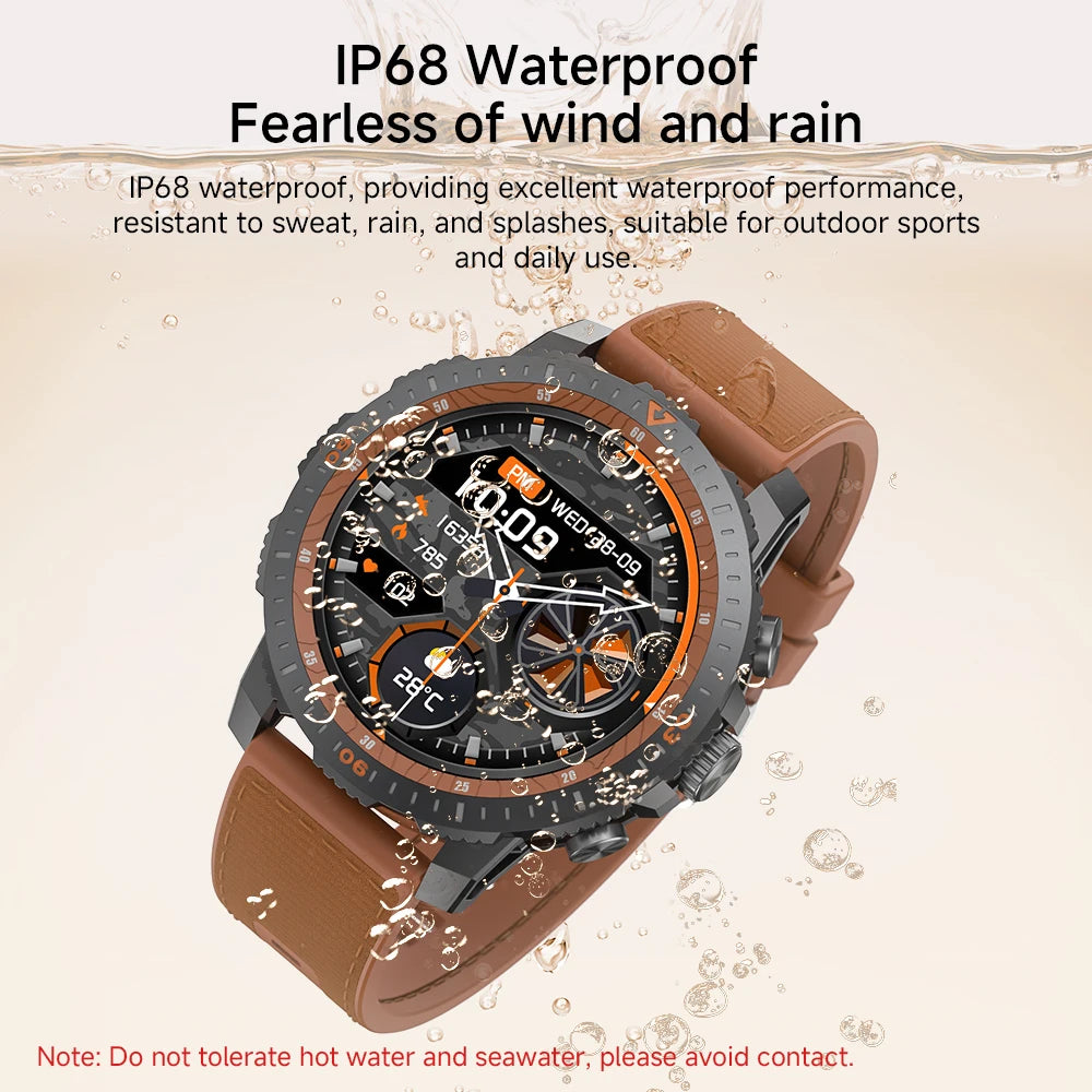 2024 New For Huawei Sports Smart Watch Men Bluetooth Call Heart Rate Compass IP68 Waterproof 100+ Sports Modes AMOLED Smartwatch