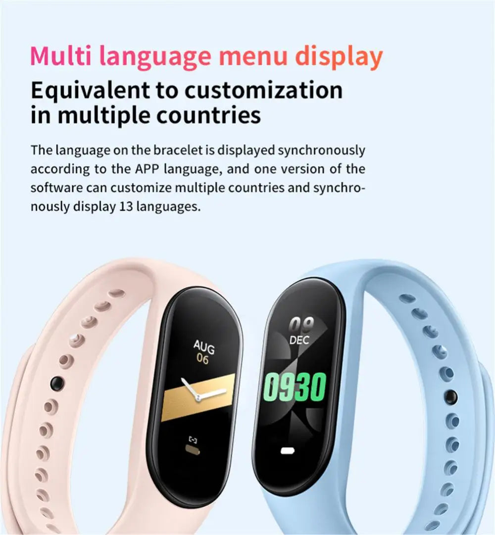 Mi Band 8 Smart Bracelet Heart Rate Blood Oxygen Sport Watch Waterproof Electronic Bracelet Fitness