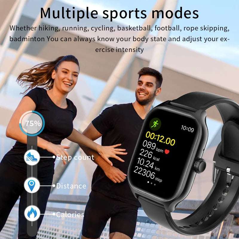 ECG+PPG Smart Watch Men Heart Rate blood Pressure Blood Oxygen Monitoring Health triple Loop Bluetooth Call Smartwatch Women