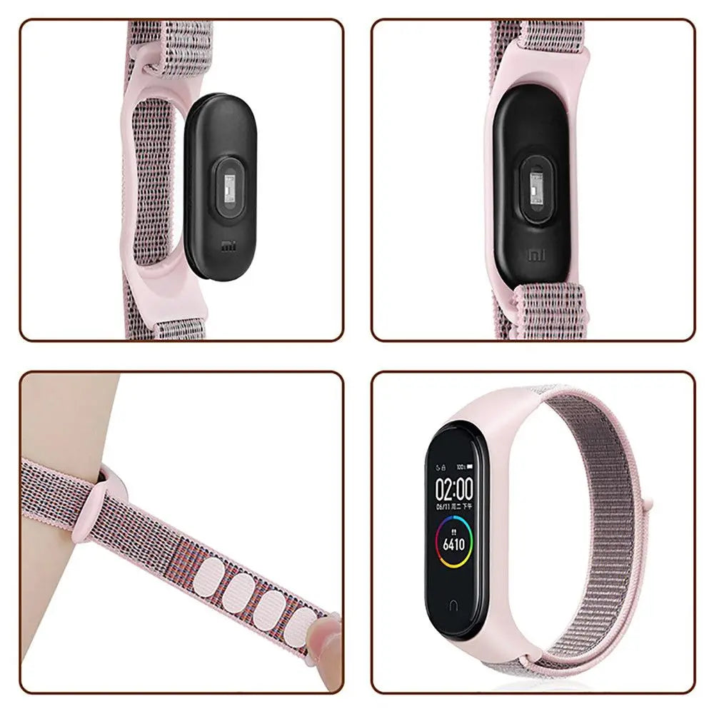 Bracelet for mi band 6 Strap Nylon Sport loop watch Belt pulsera correa Mi band 4 Wristband for xiaomi Mi band 5 4 3 Bracelet