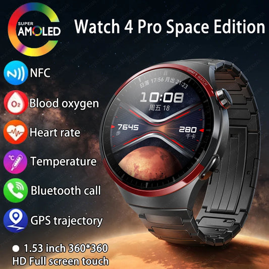 For Huawei WATCH 4 PRO Smart Watch Men Space Exploration Edition Bluetooth Call GPS NFC Heart Rate Sports SmartWatch 2024 New