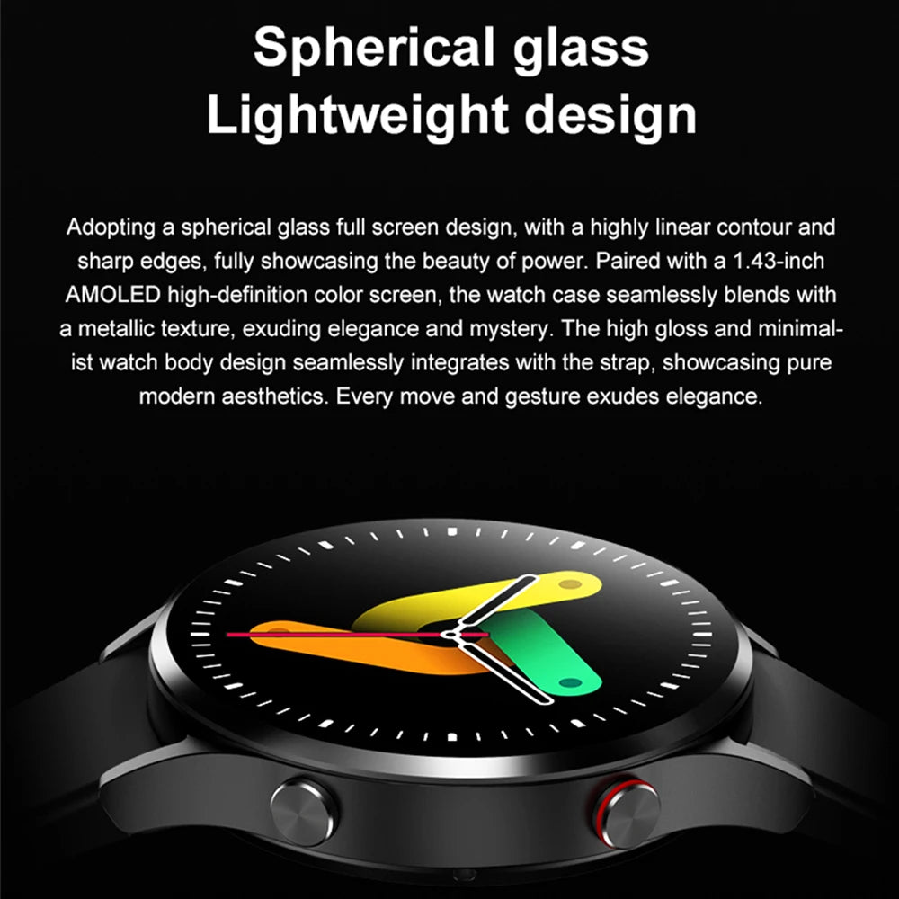 1.43 Inch 466*466 HD AMOLED Screen Smartwatch Men IP68 Waterproof Sport Bluetooth Call Women SmartWatch 2024 New For Android IOS