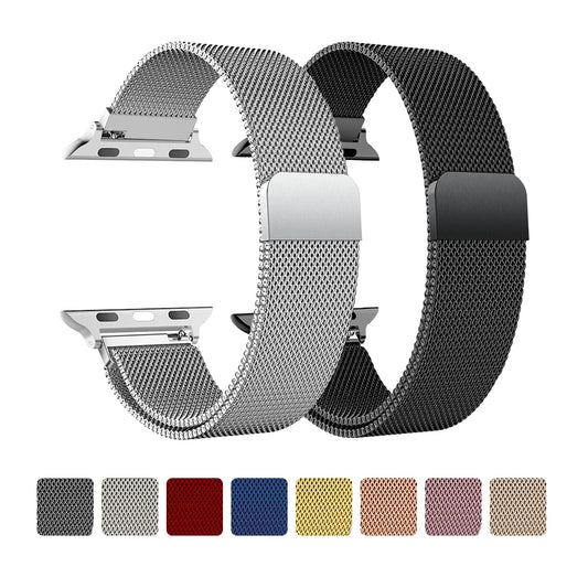 Milanese Strap For Apple Watch Band Ultra 2 49mm 44mm 40mm 45mm 41mm 38mm 44mm Bracelet F or iWatch Series 9 3 6 5 SE 7 8 Strap