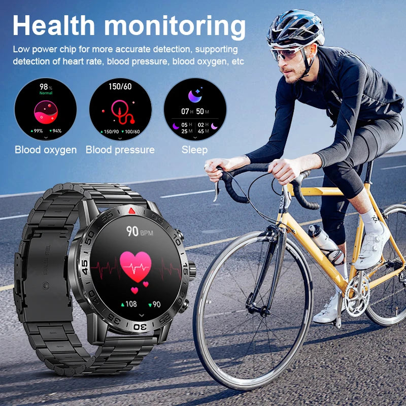 LIGE New Original Smart Watches Men Bluetooth Call Sports Fitness Woman Watch Blood Oxygen Waterproof Smartwatch For Men 2024