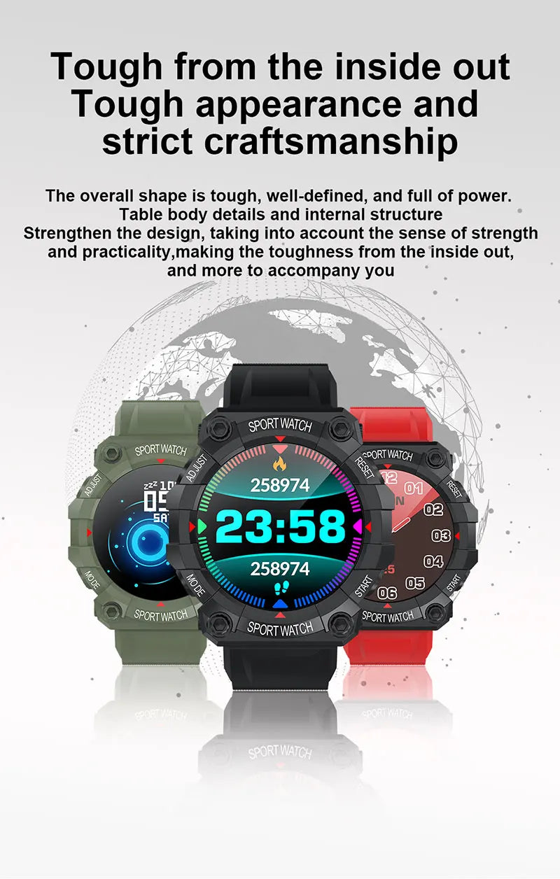 New Smart Watch Men Wome Touch Screen Sports Fitness Bracelets Wristwatch Waterproof Bluetooth Smartwatch FD68S For Android ios