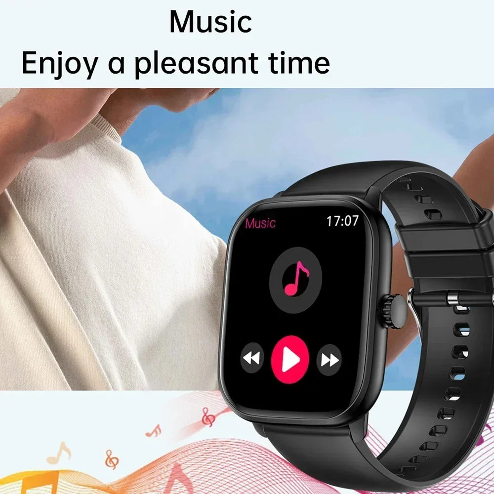 Xiaomi Smart Watch 2024 Bluetooth Call Music Smart Watches For Men 2.01" Full Touch Dial Fitness Tracker Waterproof Smartwatch