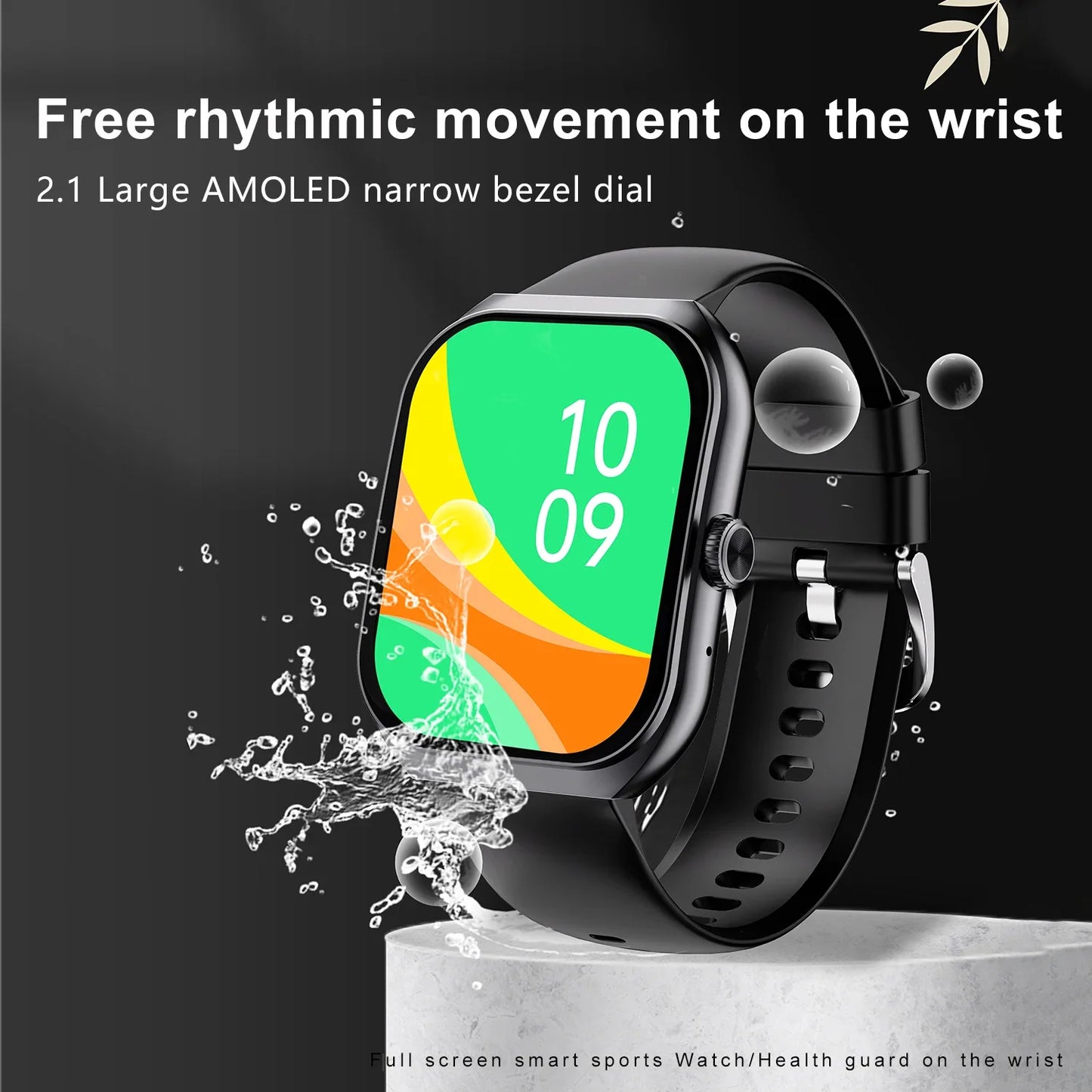 2024 New Smart Watch Men HD Bluetooth Call 2.1 Inch AMOLED Screen GPS Sport Tracker Blood Pressure NFC Original Smartwatch Women