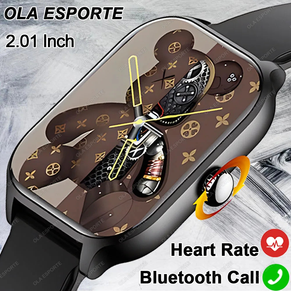 2024 New Smartwatch Custom Dial Answer Call Calorie Tracking Heart Rate Blood Oxygen Monitoring Waterproof Smart Watch Men Women