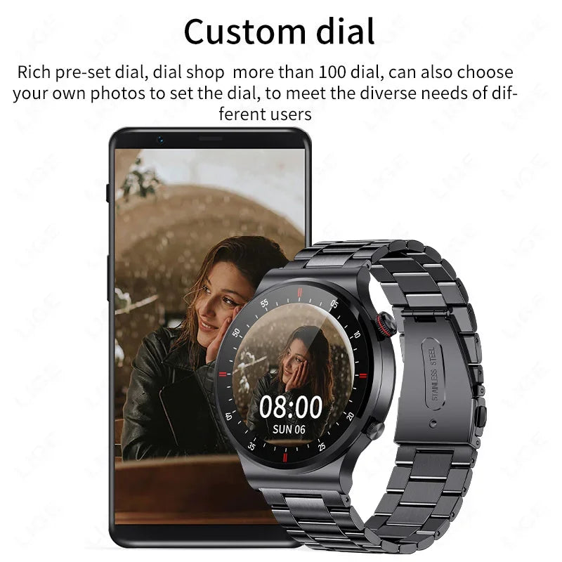 2024 Bluetooth Call Smart Watch Men HD Screen Sports Fitness Watches Waterproof Health Monitoring Smartwatch Men For Android IOS