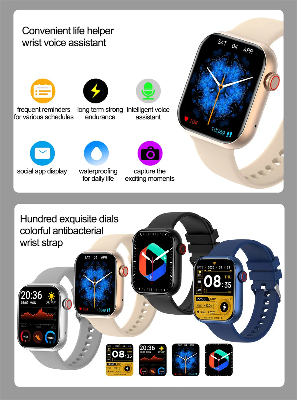 NFC ECG+PPG 1.81 inch Bluetooth Call Smartwatch Men Support 120 Sport 2024 New Women Rotary keys Smart Watch For HUAWEI XIAOMI