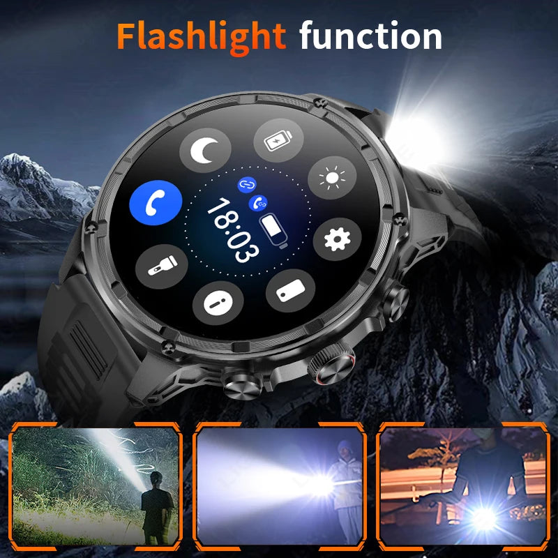 LIGE 2024 Smart watch men 710mAh Battery sports Fitness Man Watch Bluetooth Call Blood Oxygen Monitor Men smartwatch For Huawei