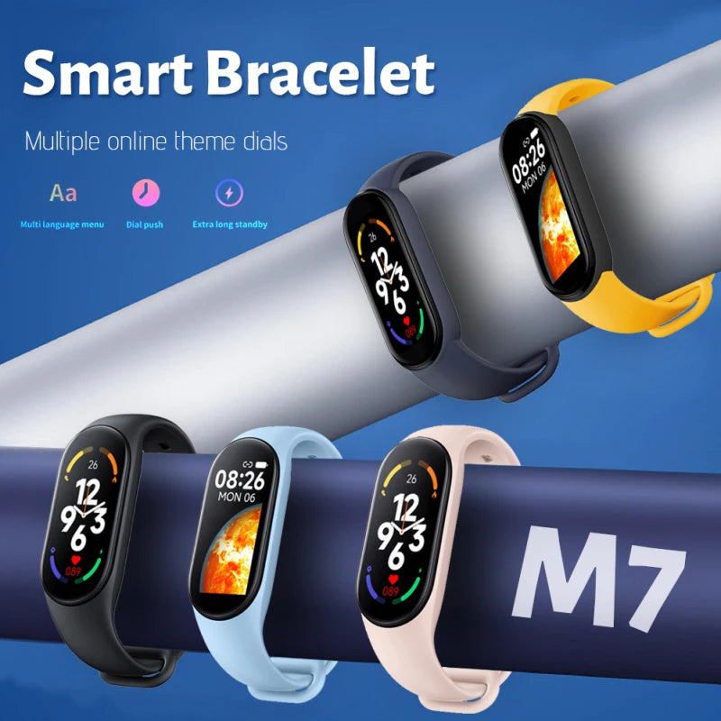 M7 Smart Watch Men Women Smartband M7 Heart Rate Smartwatch Fitness Tracker Blood Pressure Sport Smart Bracelet for mi band 7