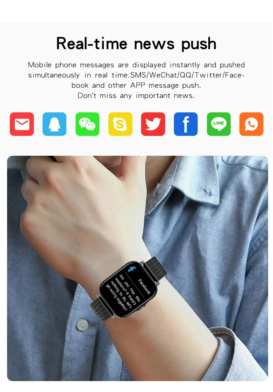 Smart Watch For Men Women Gift For Xiaomi Full Touch Screen Sport Fitness Watches BT Call Digital Smartwatch Wristwatch 2024 New