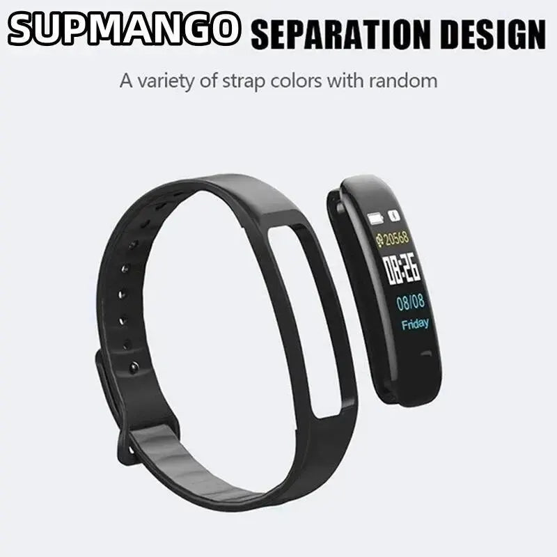 C1 P Smart Watch Men Women Bluetooth Step Counting Sports Bracelet Fitness Tracker Heart Rate Blood Pressure Sleep