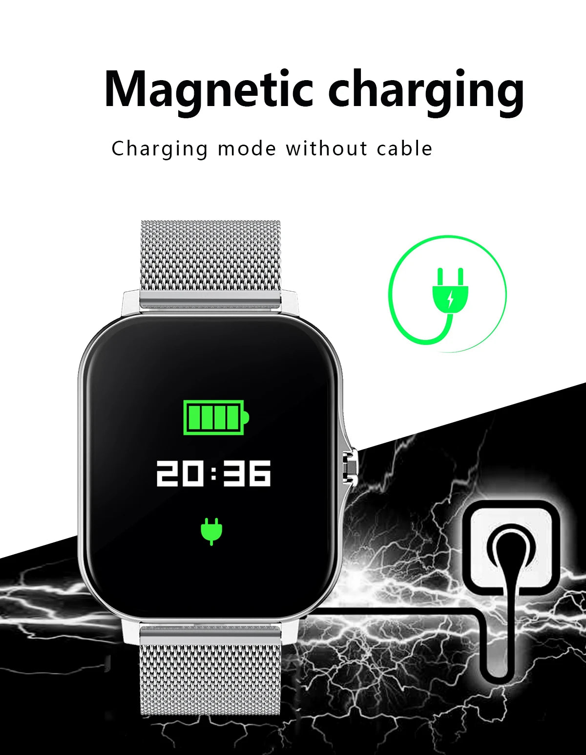 LIGE Sports Smart Watch Men Women Bluetooth Calling Heart Rate Monitor BT Music Watches Lower Power Magnetic Charging reloj 2024