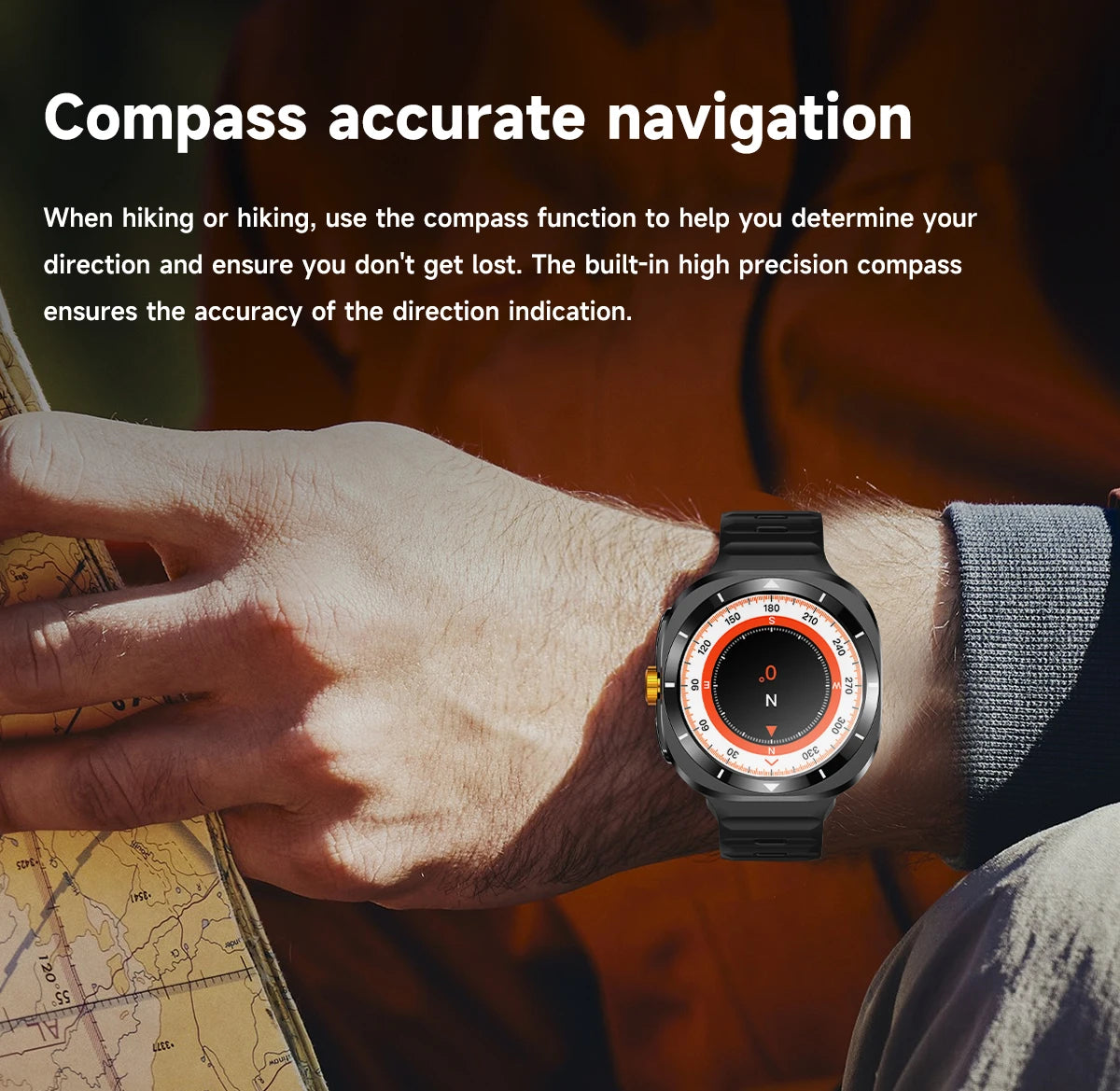 LEMFO 2024 New Galaxy Smart Watch 7 Ultra Men Compass 1.53inch Multi-Function Sports Fitness Tracker Smart Watches for Samsung