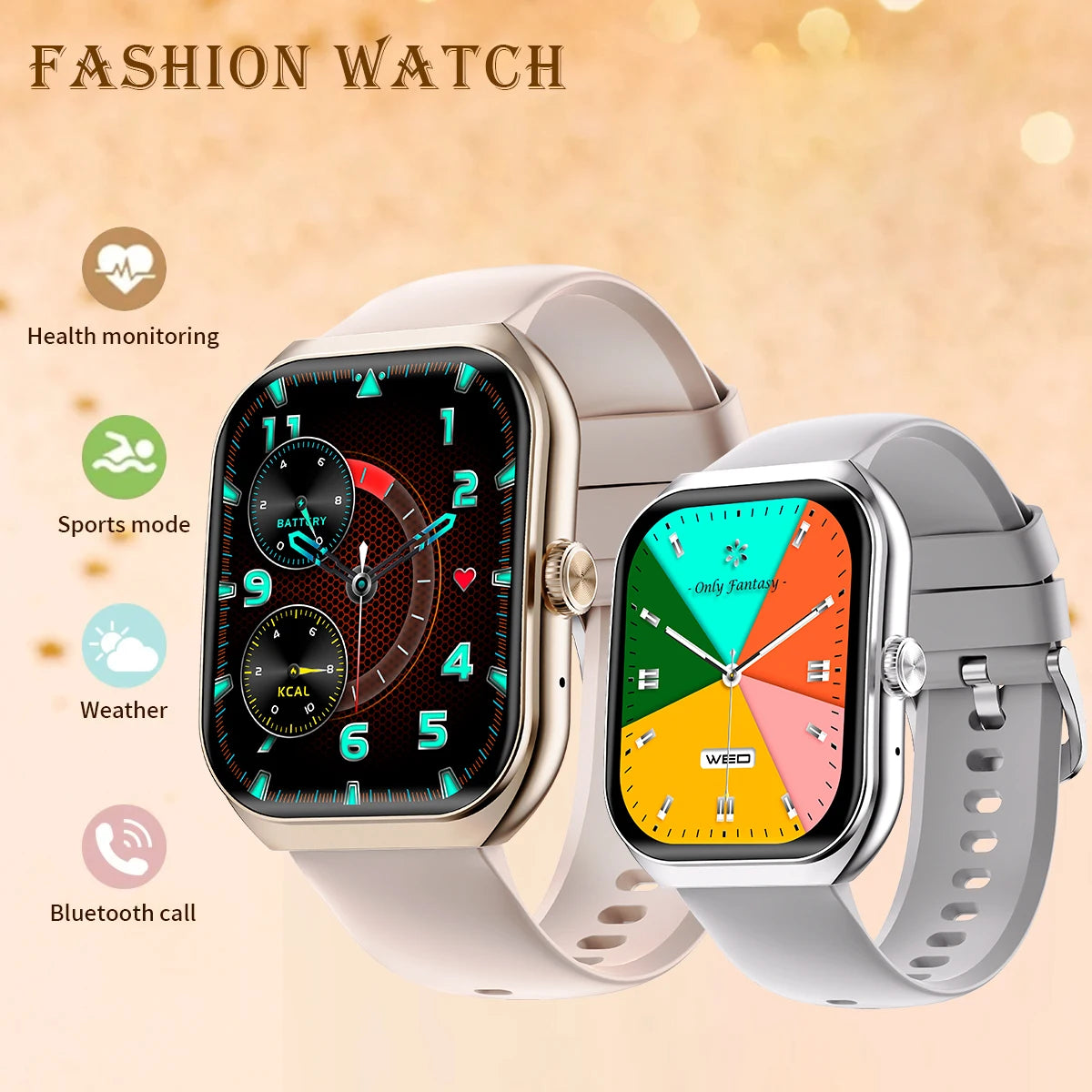 Smart Watch For Men Women Full Touch 2.1 HD Screen waterproof Sport Fitness Watches Smartwatch Wristwatch 2024 New For Android