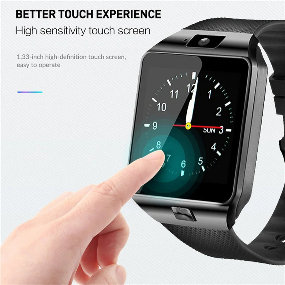 DZ09 Smart Watch Sleep Monitor 1.56" HD Color Screen Built-in Sports Modes Smartwatch Fitness Tracker Life Sleep Monitor