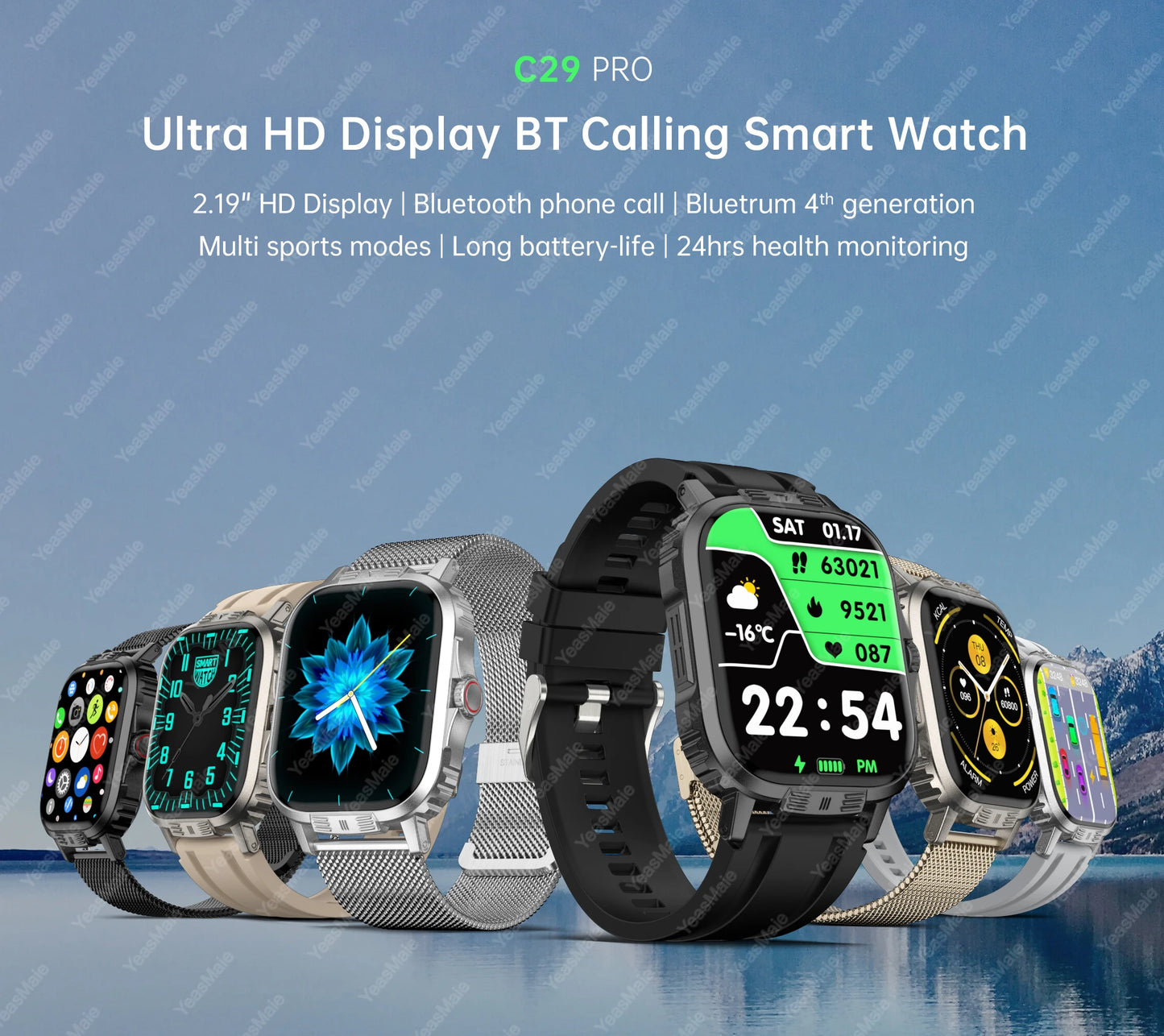 2024 New Smart Watch Bluetooth Call Heart Rate Calculator Smart Island Sport Blood Pressure Monitoring Smartwatchs For Men Women