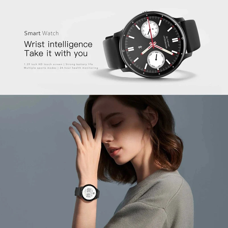 1.39 Inch 360*360 Screen Smart Watch Men Custom Dial Fitness Trackers 2024 New Bluetooth Call Smartwatch Women For Android ios