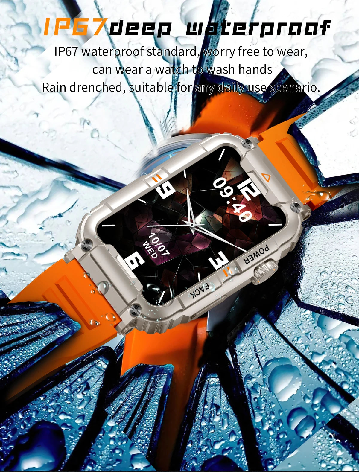 2024 New 1.57"200 * 320 high-definition screen smart watch for men IP68 waterproof watch AI voice Sport fitness men's smartwatch