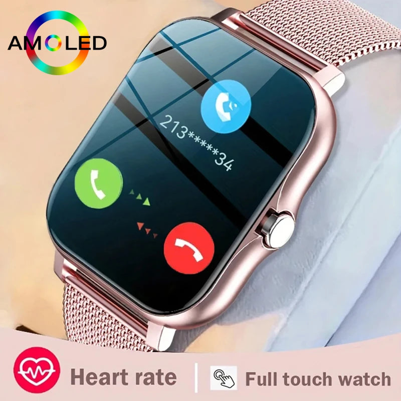 LIGE 2024 Smart Watch Women Bluetooth Call Voice Assistant Sports Fitness Bracelet Waterproof Smartwatch Men For Android IOS