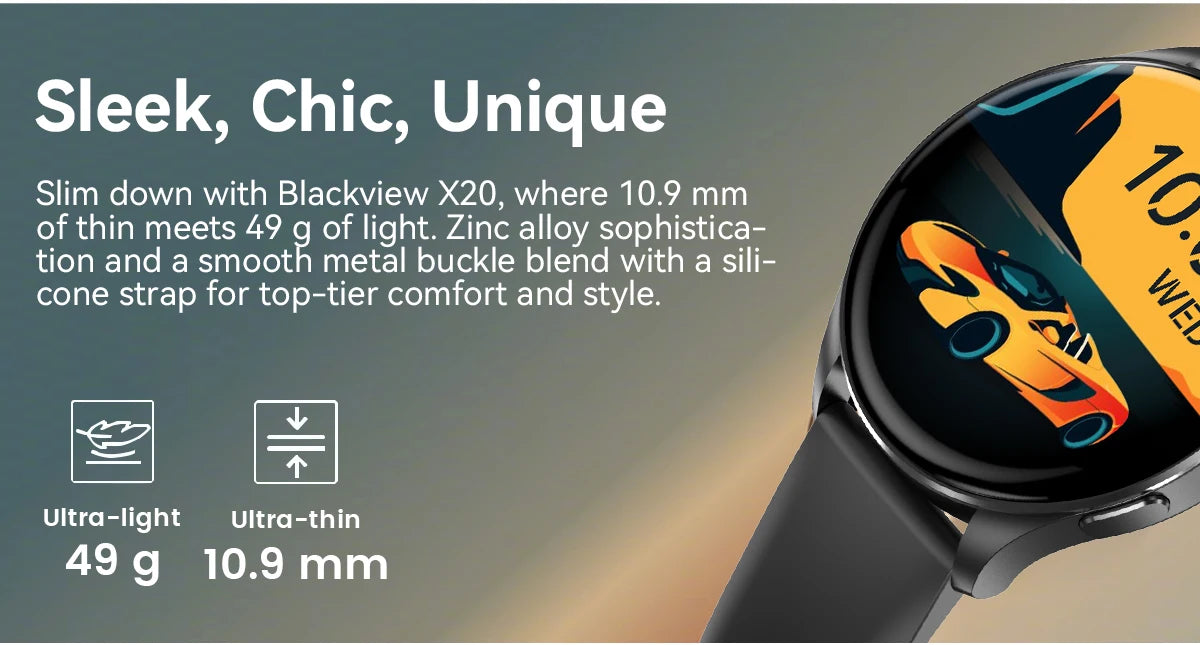 [World Premiere] Blackview 2024 New Smartwatch X20 Watch AMOLED Display Hi-Fi Bluetooth Phone Calls Health and Fitness Tracking