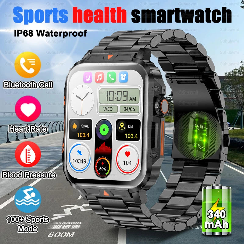 2024 New Sports Health Bluetooth Call Smart Watch Men Women Heart Rate Blood Pressure IP68 Deep Waterproof Fitness Smartwatches