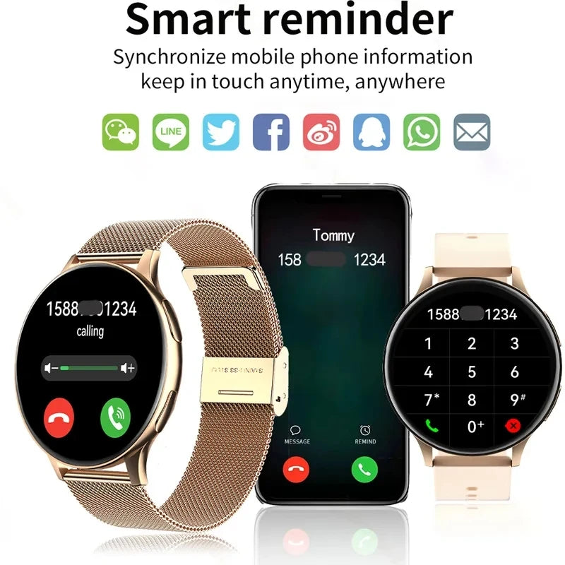 Lige 2024 For All Smartphone Connections Bluetooth Call Watches Men Smart Watch Women Men Waterproof Smartwatch AMOLED Screen